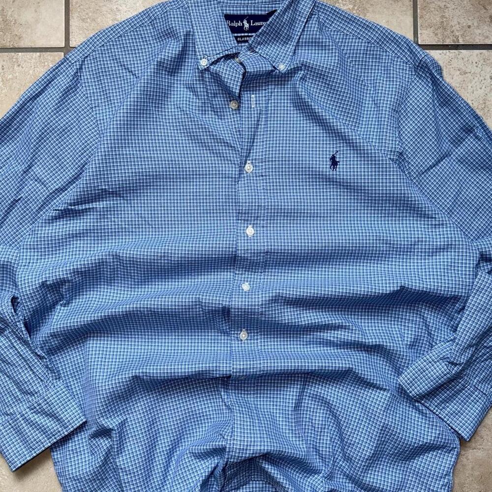 Ralph Lauren Classic Fit Button Up Dress Shirt - Size L (16)